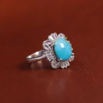 انگشتر فیروزه شجری زنانه کد 17427