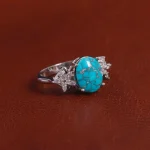 انگشتر فیروزه شجری زنانه کد 17431