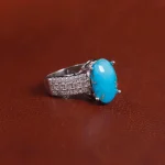انگشتر فیروزه شجری زنانه کد 17435