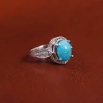 انگشتر فیروزه شجری زنانه کد 17459