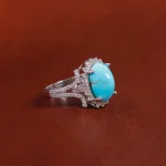 انگشتر فیروزه شجری زنانه کد 17460