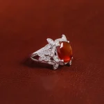 انگشتر عقیق زنانه کد 17506