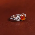 انگشتر عقیق زنانه کد 17507