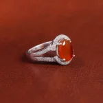 انگشتر عقیق زنانه کد 17508