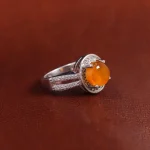 انگشتر عقیق زنانه کد 17510