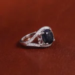 انگشتر یاقوت کبود زنانه کد 17520