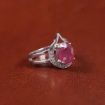 انگشتر یاقوت سرخ زنانه کد 17536