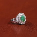 انگشتر زمرد زنانه کد 17545