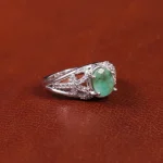 انگشتر زمرد زنانه کد 17546