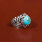 انگشتر فیروزه شجری مردانه کد 17553