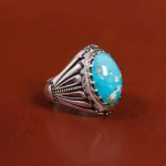 انگشتر فیروزه شجری مردانه کد 17557