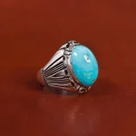 انگشتر فیروزه شجری مردانه کد 17561