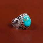 انگشتر فیروزه شجری مردانه کد 17566