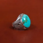 انگشتر فیروزه شجری مردانه کد 17568