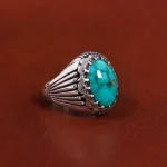 انگشتر فیروزه شجری مردانه کد 17571