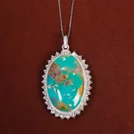 گردنبند فیروزه زنانه کد 17580