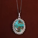 گردنبند فیروزه زنانه کد 17589