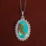 گردنبند فیروزه زنانه کد 17594