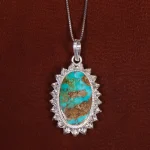 گردنبند فیروزه زنانه کد 17602