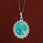 گردنبند فیروزه زنانه کد 17604