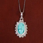 گردنبند فیروزه زنانه کد 17607
