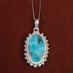 گردنبند فیروزه زنانه کد 17618