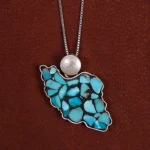 گردنبند فیروزه شجری کد 17626