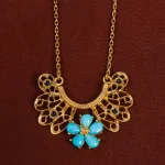 گردنبند فیروزه زنانه کد 17628