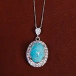 گردنبند فیروزه زنانه کد 17634