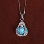 گردنبند فیروزه زنانه کد 17674