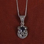 گردنبند یاقوت کبود زنانه کد 17695