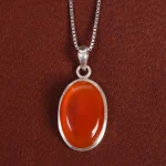 گردنبند عقیق کد 17703