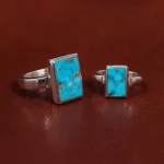 انگشتر ست فیروزه شجری کد 17787