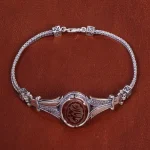 دستبند عقیق مردانه کد 17800