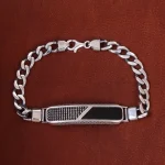 دستبند نقره مردانه کد 17805
