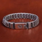 دستبند نقره مردانه کد 17810