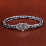 دستبند نقره مردانه کد 17818