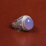 انگشتر عقیق مردانه کد 17830