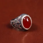 انگشتر عقیق مردانه کد 17836