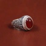 انگشتر عقیق مردانه کد 17839