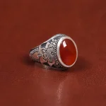 انگشتر عقیق مردانه کد 17840