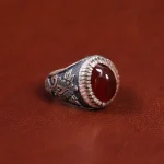 انگشتر عقیق مردانه کد 17843