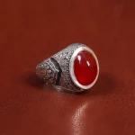 انگشتر عقیق مردانه کد 17846