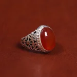 انگشتر عقیق مردانه کد 17847