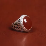 انگشتر عقیق مردانه کد 17848