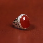 انگشتر عقیق مردانه کد 17864