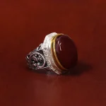 انگشتر عقیق مردانه کد 17898