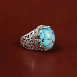 انگشتر فیروزه شجری مردانه کد 17899