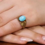 نگین فیروزه عجمی کد 17354