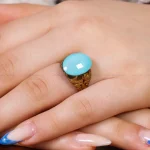 نگین فیروزه عجمی کد 17365